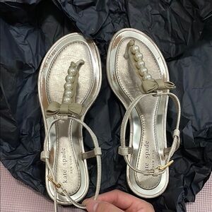 Kate Spade Gold Elegant Sandals